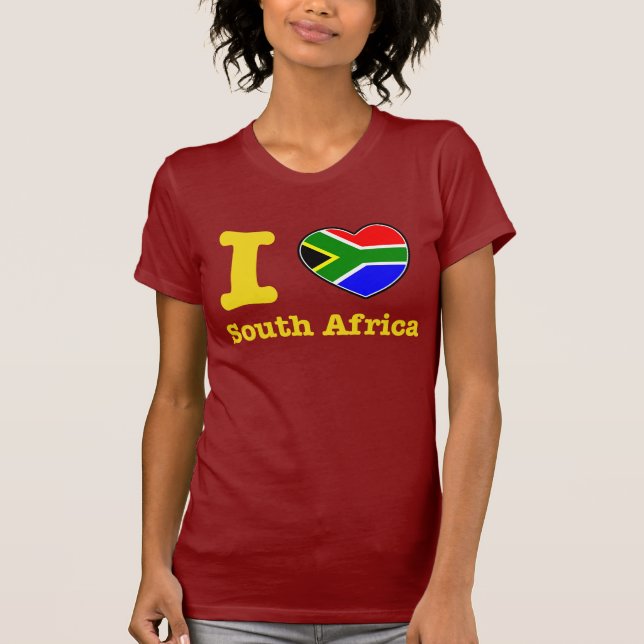 Camiseta Eu amo África do Sul (Frente)
