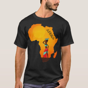 Camiseta Eu amo África, mulheres africanas mapeiam orgulho 