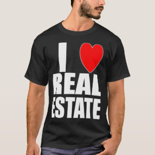 Camiseta Eu Amo Agente Imobiliário Investidor Imobiliário