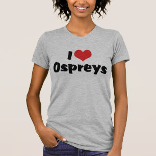 Camiseta Eu Amo Águia-pescadora do Coração