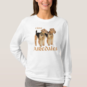 Camiseta Eu Amo Airedales
