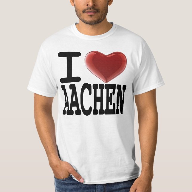 Camiseta Eu amo AIX-LA-CHAPELLE (Frente)