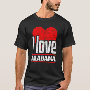 Camiseta Eu Amo Alabama Melhor Estado de Origem Eu Amo Alab