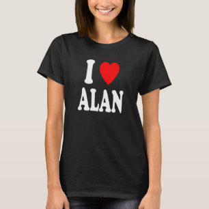 Camiseta Eu Amo Alan Fofo Cortante Spouso Casal Cortante