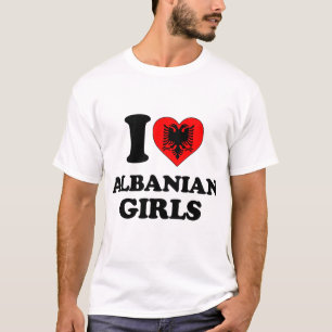 Camiseta Eu amo albanesas