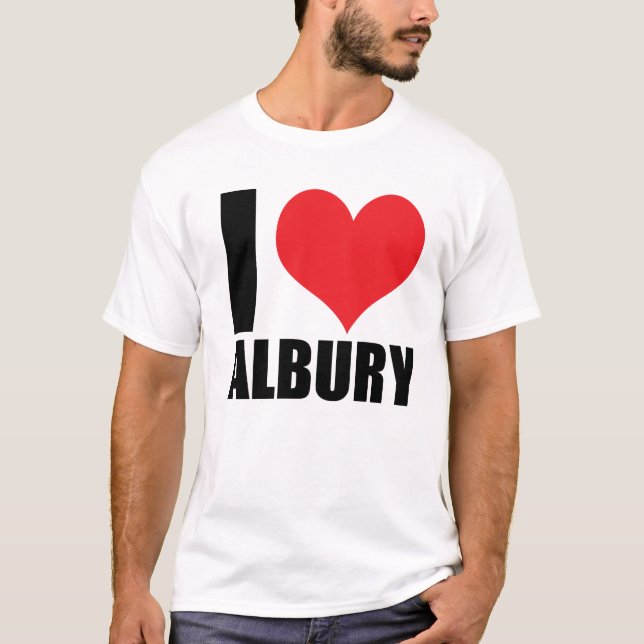 Camiseta Eu amo Albury (Frente)