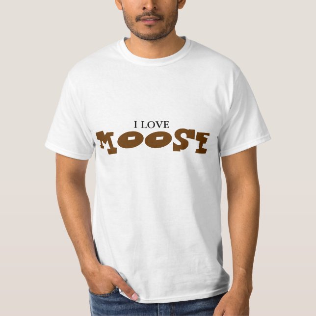 Camiseta Eu amo alces (Frente)