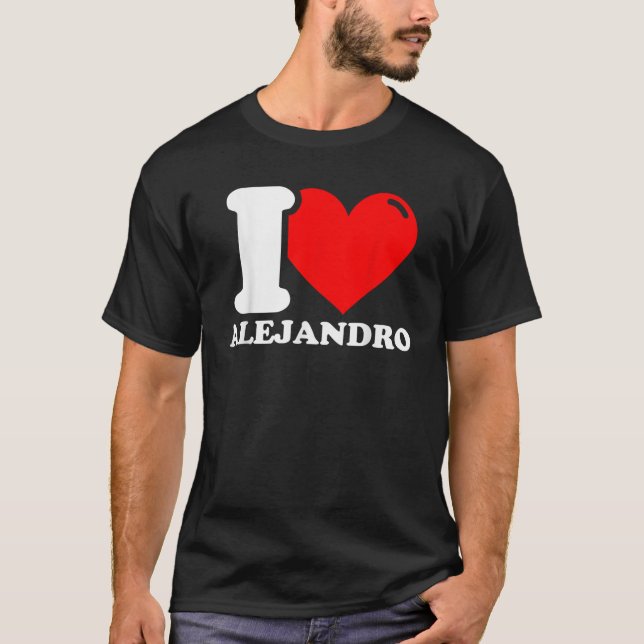 Camiseta Eu Amo Alejandro (Frente)