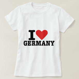 Camiseta Eu amo Alemanha