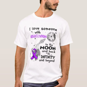 Camiseta Eu amo alguém com a consciência do linfoma de Ho