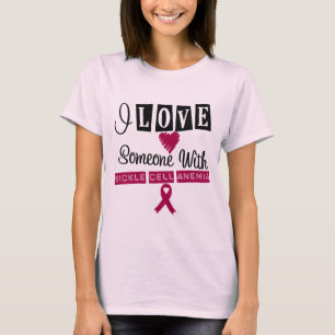 Camiseta Eu amo alguém com anemia da célula falciforme