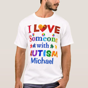 Camiseta Eu amo alguém com AUTISM