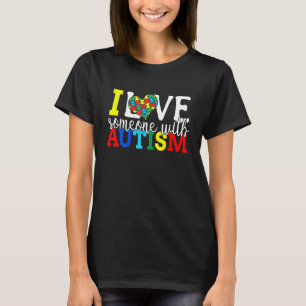 Camiseta Eu Amo Alguém Com Autismo 1