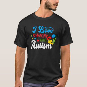 Camiseta Eu Amo Alguém Com Autismo 2