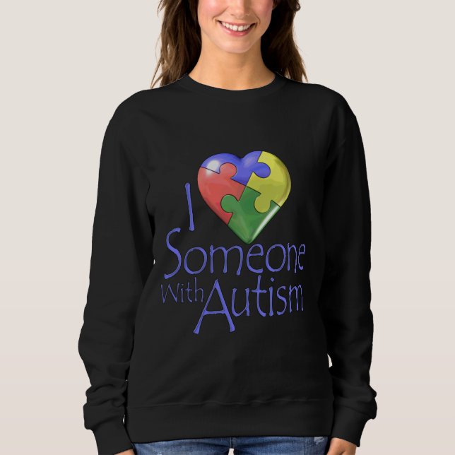 Camiseta Eu Amo Alguém Com Autismo 26 (Frente)