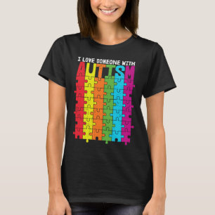 Camiseta Eu Amo Alguém Com Autismo 34