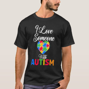 Camiseta Eu Amo Alguém Com Autismo Para Autista Unisexo