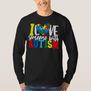 Camiseta Eu Amo Alguém Com Autismo Sensibilização Autista 1