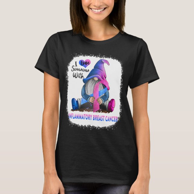 Camiseta Eu Amo Alguém Com Câncer de Mama Inflamatório (Frente)