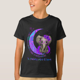 Camiseta Eu Amo Alguém Com Câncer de pâncreas À Lua