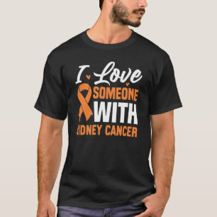 Camiseta Eu Amo Alguém Com Câncer de rim