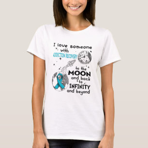 Camiseta Eu amo alguém com consciência de recuperação d