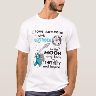 Camiseta Eu amo alguém com consciência frágil da síndro
