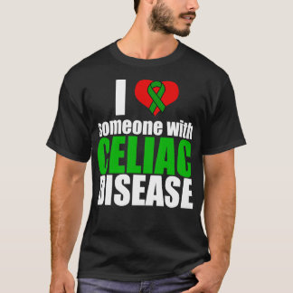 Camiseta Eu amo alguém com doença celíaca