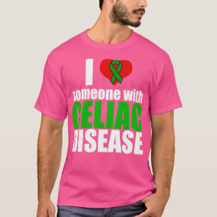 Camiseta Eu amo alguém com doença celíaca