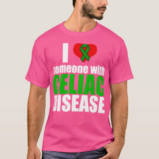 Camiseta Eu amo alguém com doença celíaca