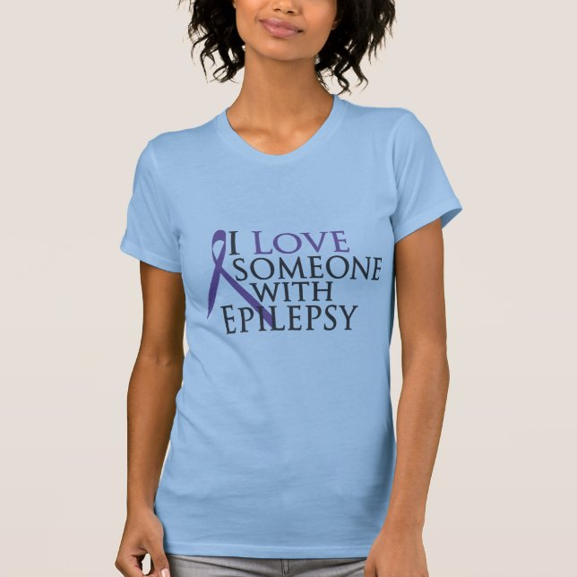 Camiseta eu amo alguém com epilepsia (Frente)