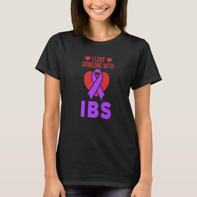 Camiseta Eu Amo Alguém Com Ibs Irritable Bowel Syndrome S (Frente)