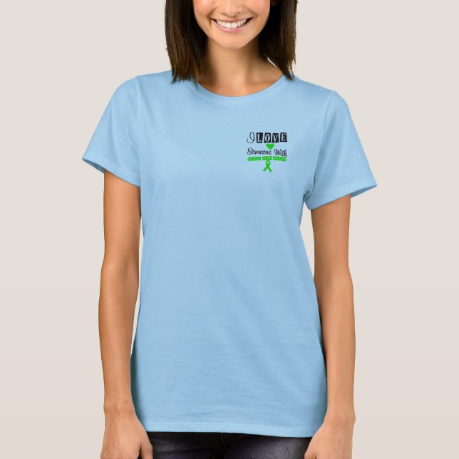 Camiseta Eu Amo Alguém Com Lesão Na Medula Spinal (Frente)