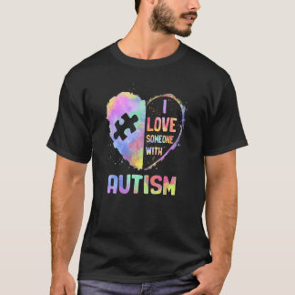 Camiseta Eu Amo Alguém Com Sensibilização Autista Mês Gradi