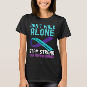 Camiseta Eu Amo Alguém Que Preveja Suicídio Com Rúpida Teal