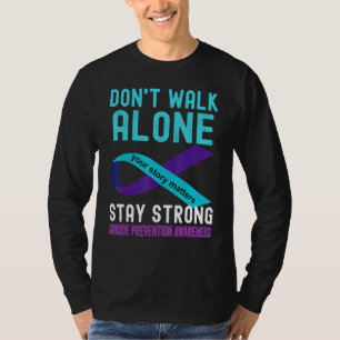 Camiseta Eu Amo Alguém Que Preveja Suicídio Roxo Em Guerra