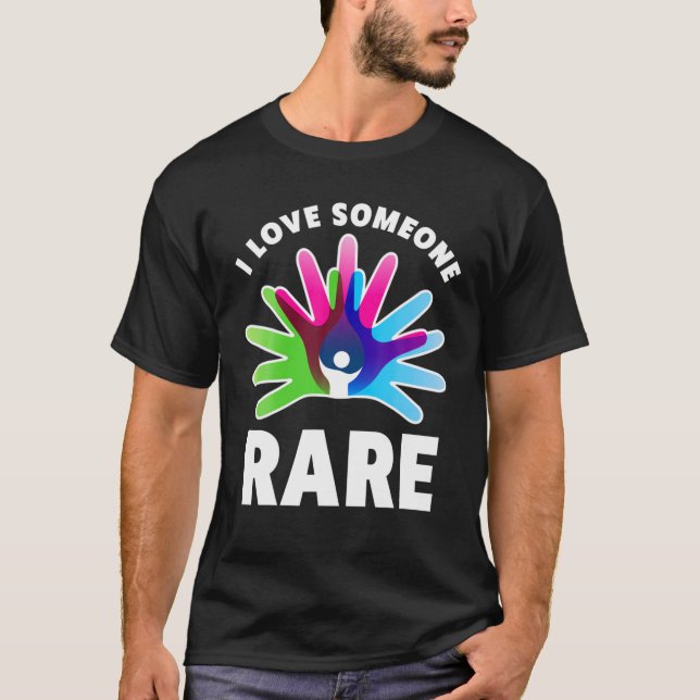 Camiseta Eu Amo Alguém Rara Doença - Rara Doença Dia 202 (Frente)