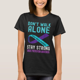 Camiseta Eu Amo Alguém Teal-purple Prevenção ao Suicídio Co