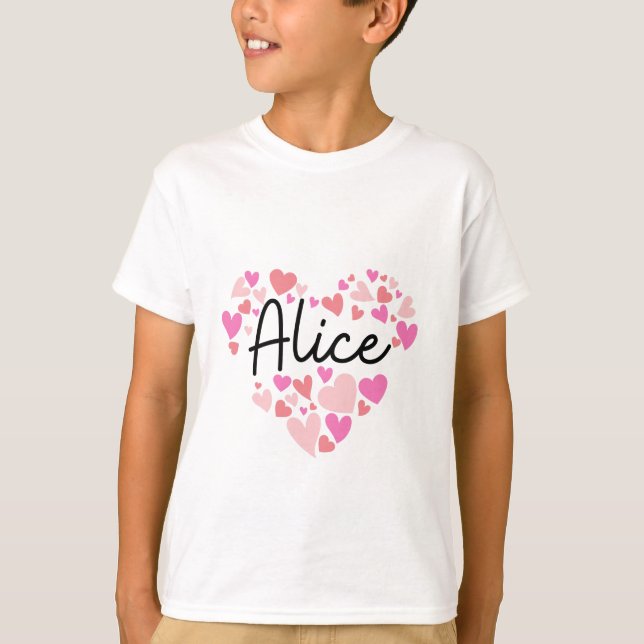 Camiseta Eu amo Alice (Frente)