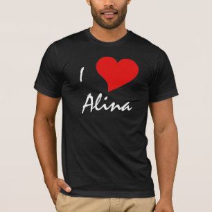 Camiseta Eu Amo Alina - Alina Me Ama