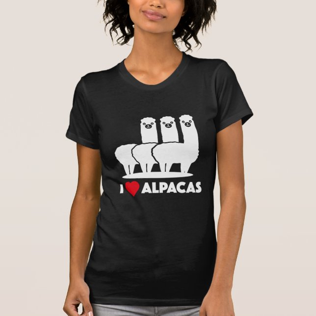 Camiseta Eu Amo Alpacas (Frente)