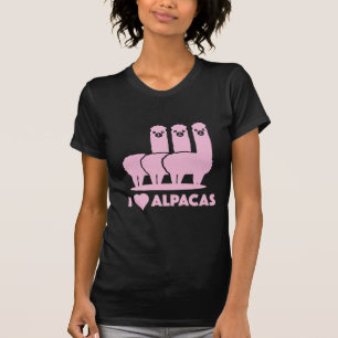 Camiseta Eu Amo Alpacas