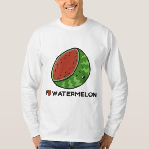 Camiseta Eu Amo Amantes De Fruta De Melancia
