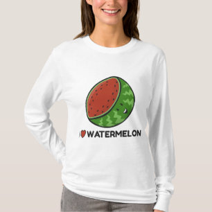 Camiseta Eu Amo Amantes De Fruta De Melancia