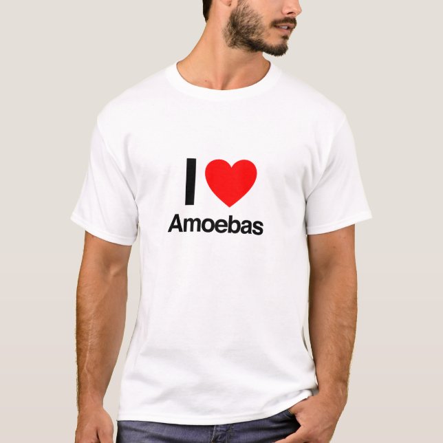 Camiseta eu amo amebas (Frente)