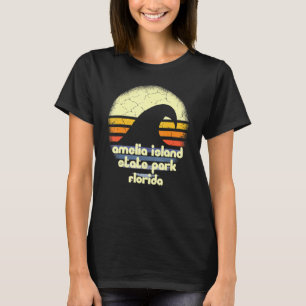 Camiseta Eu Amo Amelia Island State Park Florida Ocean Wave