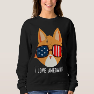 Camiseta Eu Amo Ameowrica Orange Tabby Cat Pet