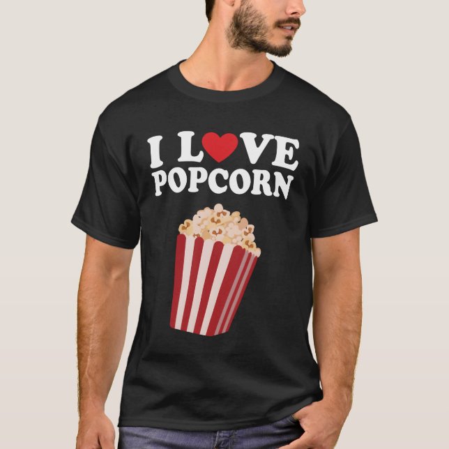 Camiseta Eu Amo amigos de pipoca (Frente)