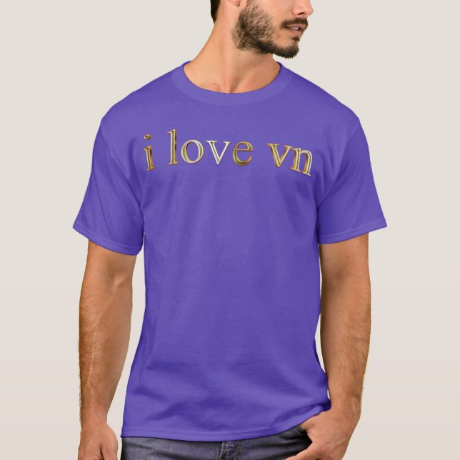 Camiseta eu amo amigos vietnamitas (Frente)