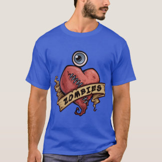Camiseta Eu amo amigos Zombies